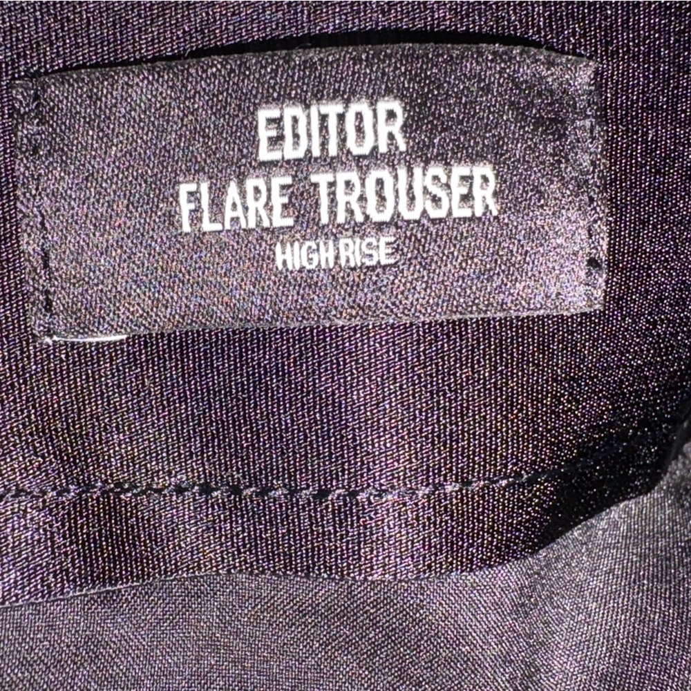 Express Editor High Rise Flare Trouser Pant Sz 10… - image 8